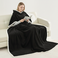 Gefütterte, tragbare Sherpa-Kuscheldecke