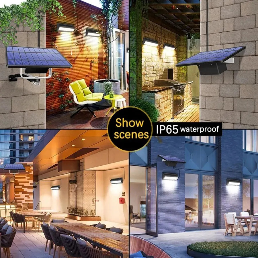 Solarleuchte für Innen und Aussen | IP65 wasserdicht | Mit Zugschalter | Warm- und Kaltweisslicht | 3 m Kabel