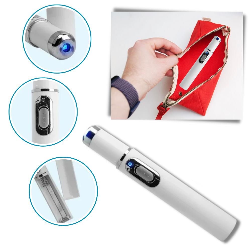 Blaulicht-Laserstift für ein ebenmässigeres Hautbild