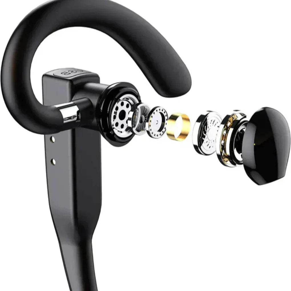 Bluetooth 5.1 Ohrbügel-Headset mit Geräuschunterdrückung