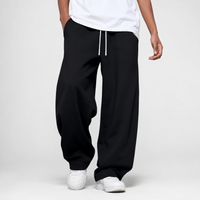 Weit geschnittene, lange Trainerhose