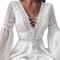 Boho-schickes Spitzenkleid