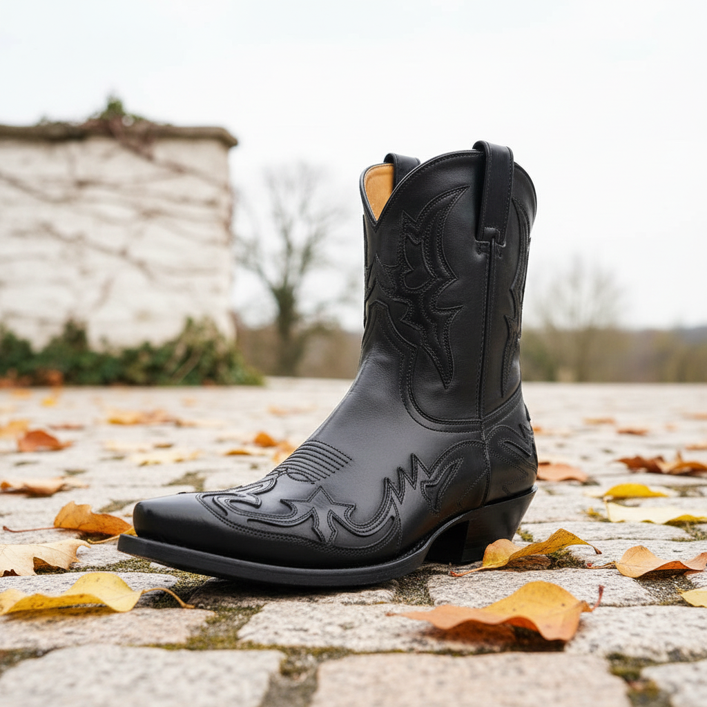 Leder-Cowboystiefel
