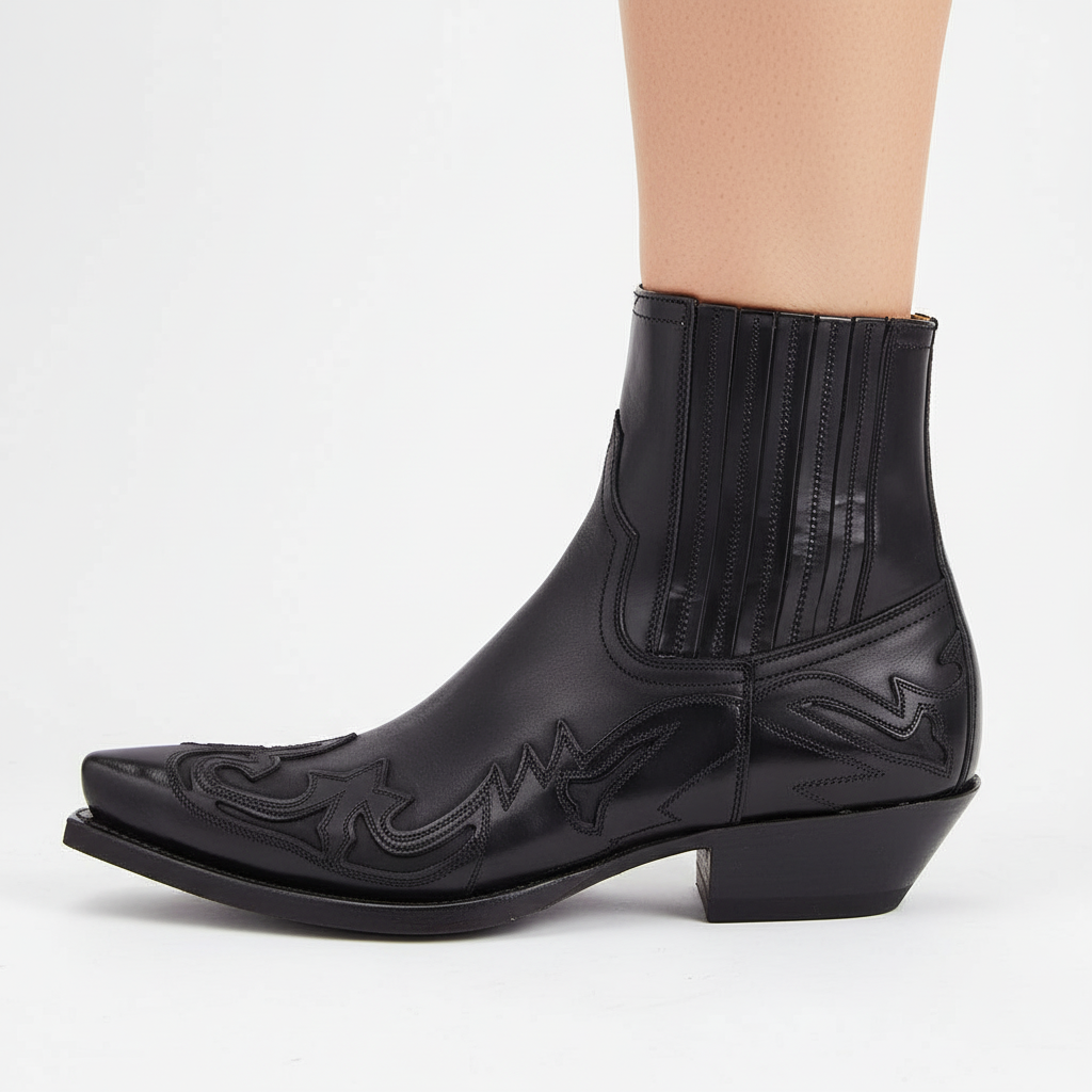 Leder-Cowboystiefel