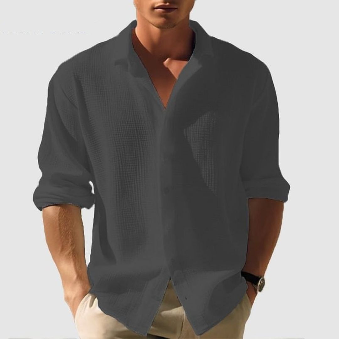 Button-down-Freizeithemd für Herren