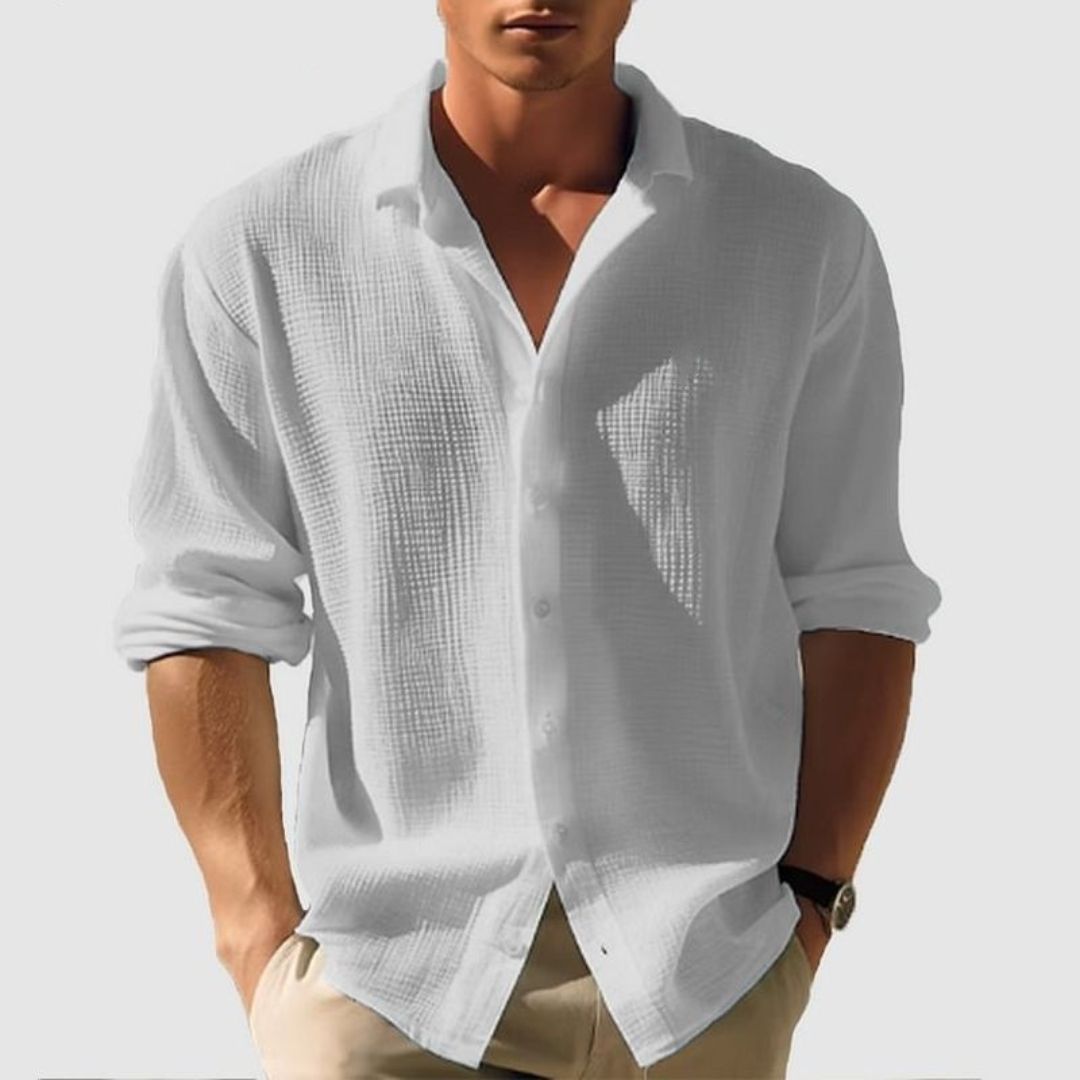 Button-down-Freizeithemd für Herren