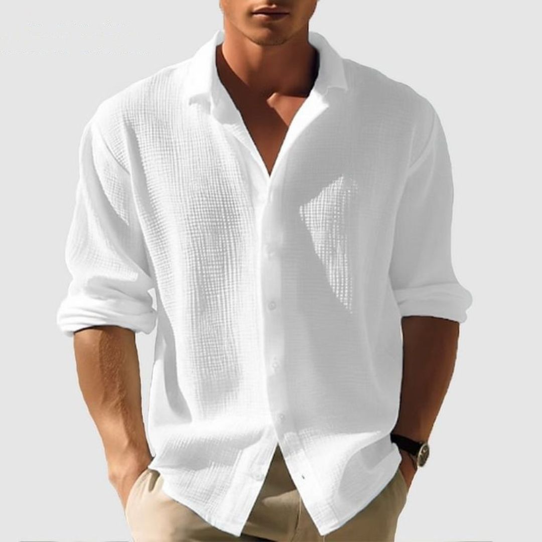 Button-down-Freizeithemd für Herren