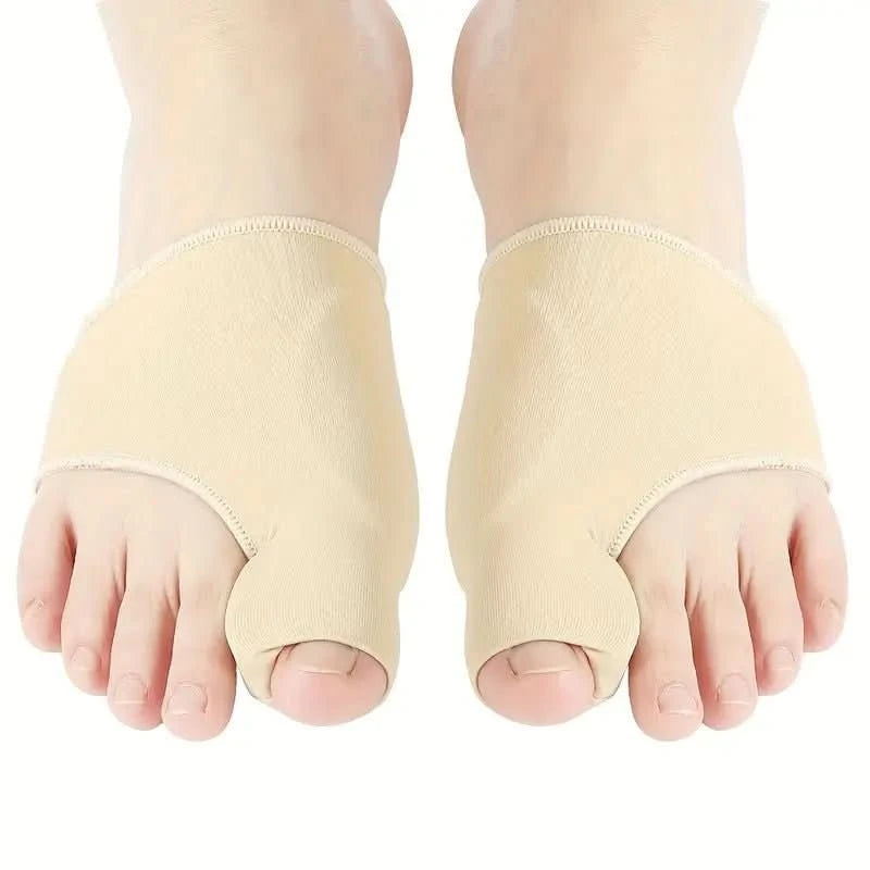 Hallux-valgus-Korrektor für Teenager, diskret und bequem, aus weichem hautfarbenem Material – schmerzlindernd