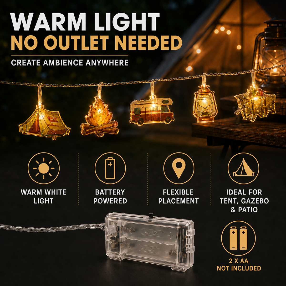 CampGlow Lichterkette