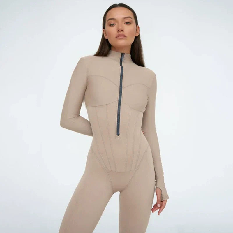 Sport-Jumpsuit mit Reissverschluss
