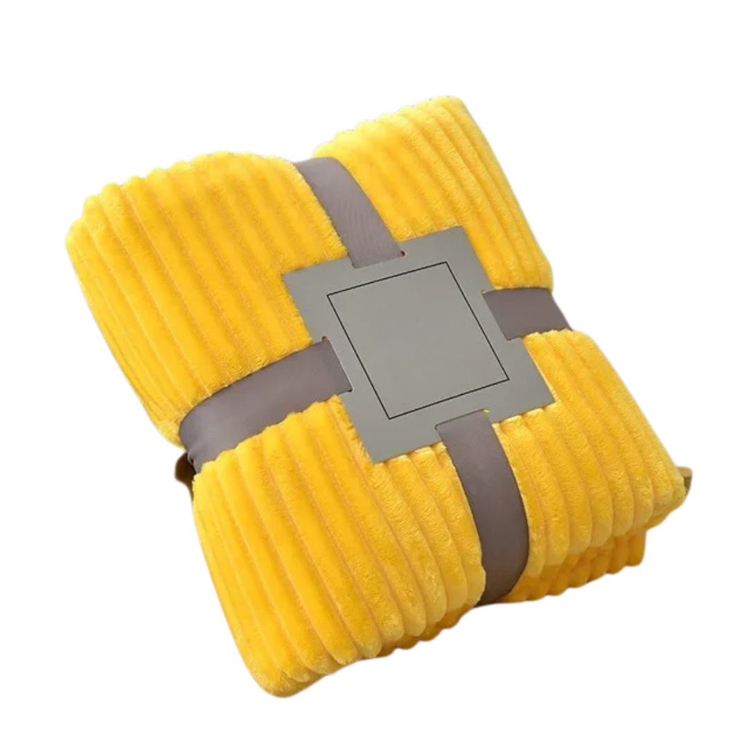 Gestreifte Flanelldecke