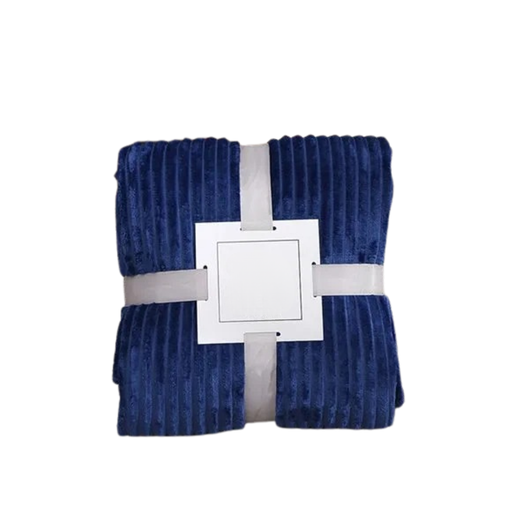 Gestreifte Flanelldecke