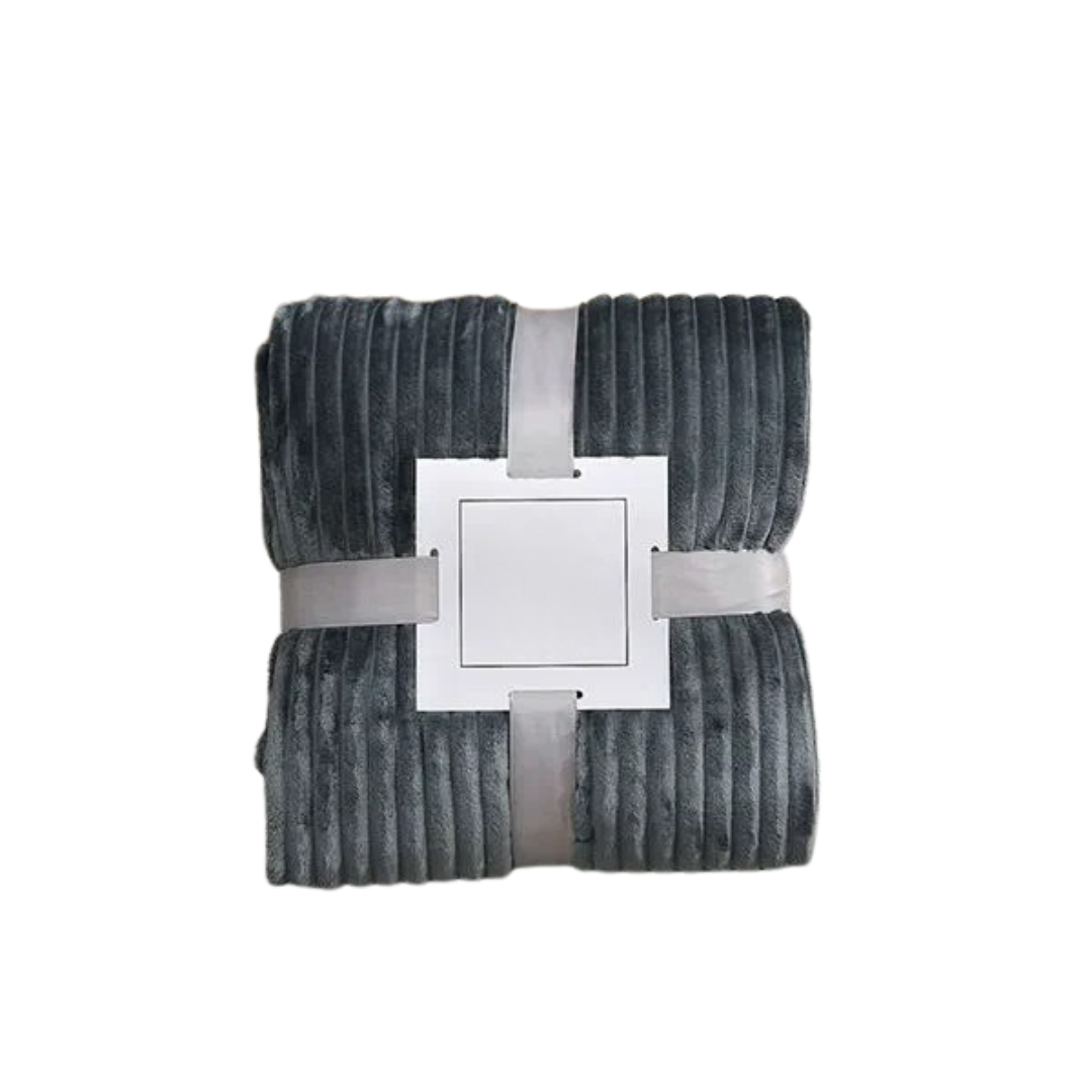 Gestreifte Flanelldecke