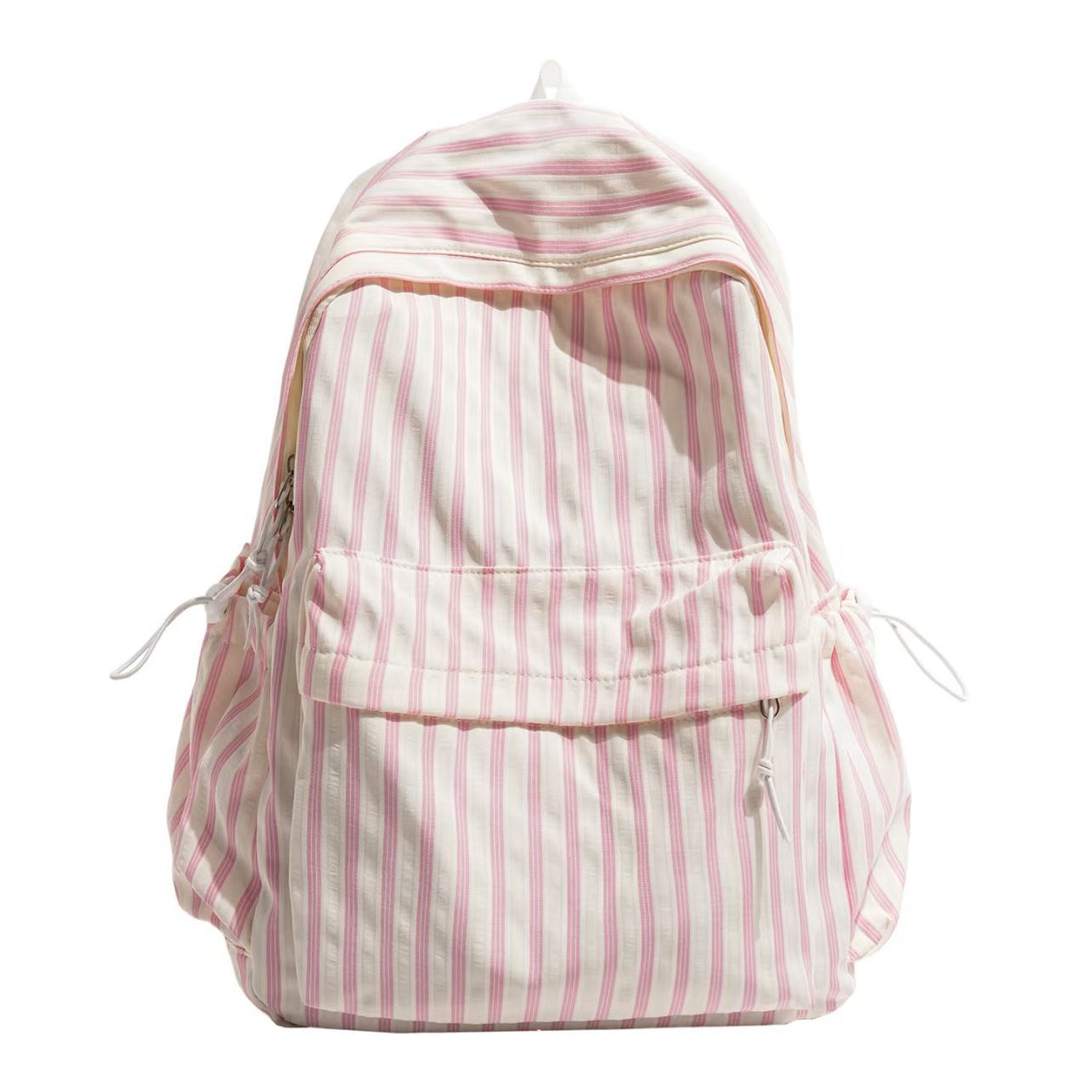 Gestreifter Rucksack mit praktischen Seitentaschen