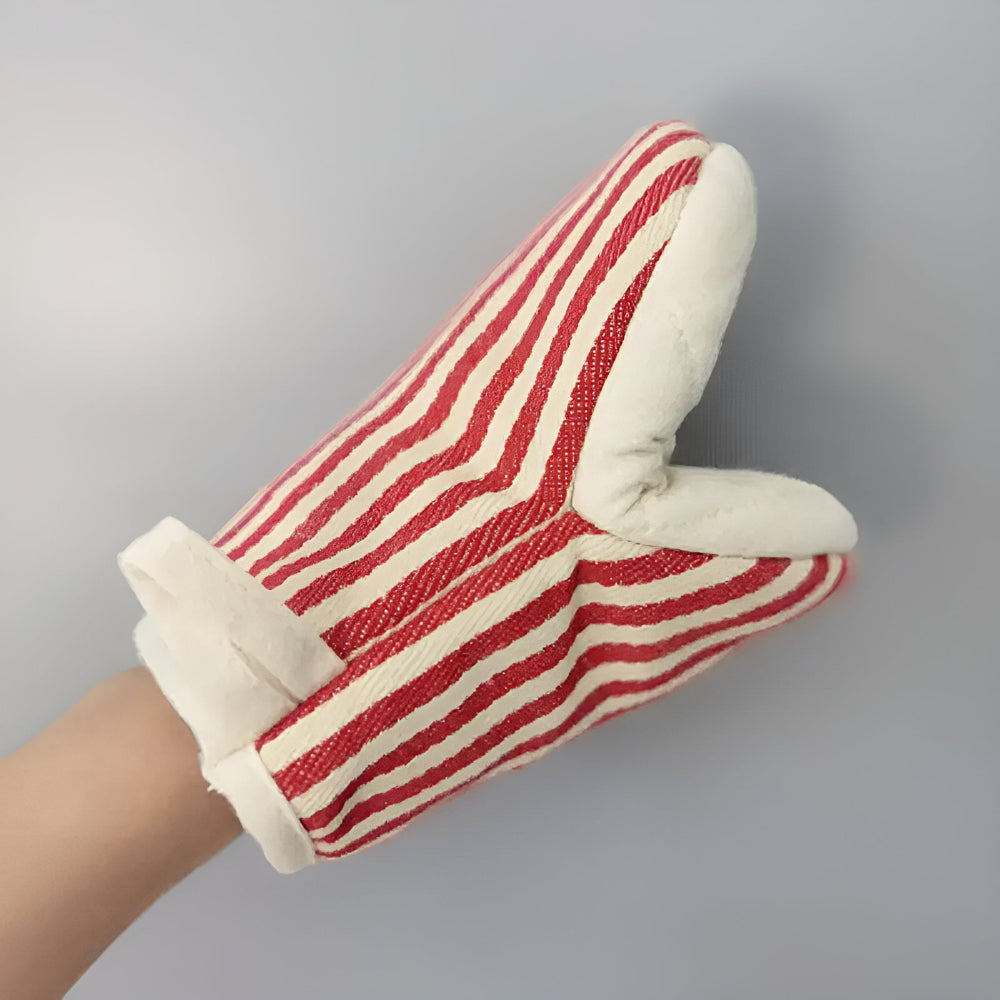 Gestreifter hitzebeständiger Küchen-Ofenhandschuh