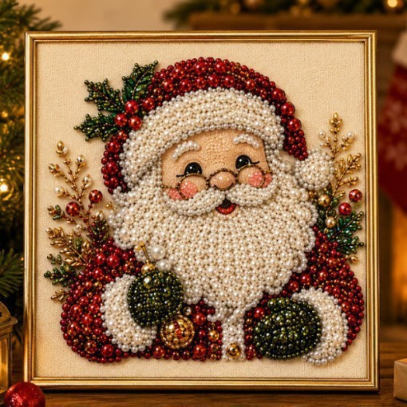 DIY elegante Weihnachtsdekoration mit Perlen