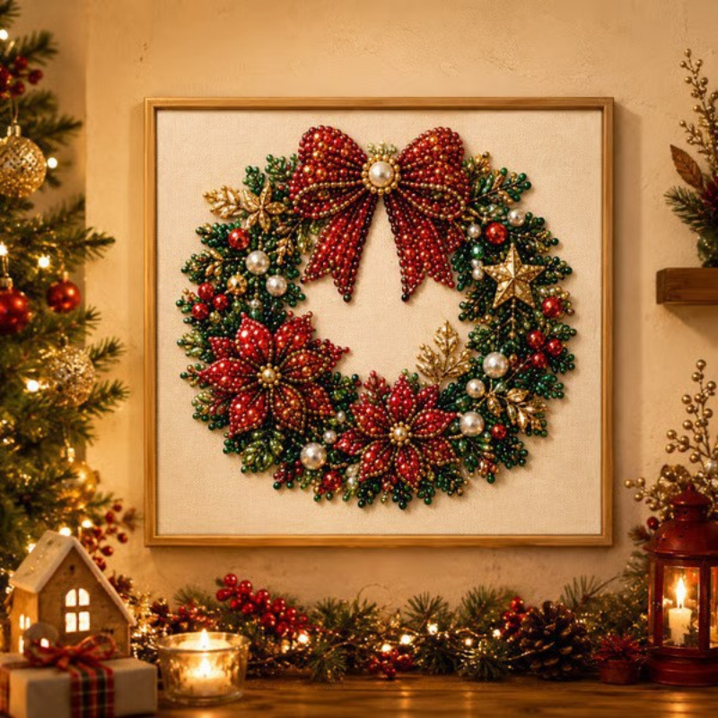 DIY elegante Weihnachtsdekoration mit Perlen
