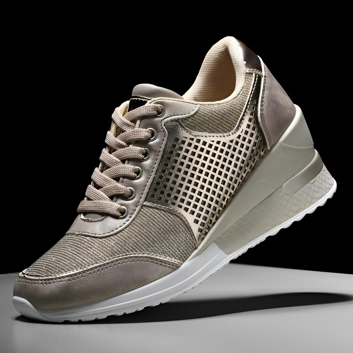 Hübsche herbstliche Keilschuhe