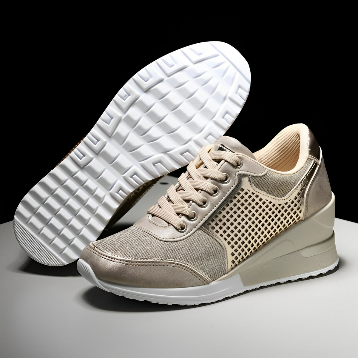 Hübsche herbstliche Keilschuhe