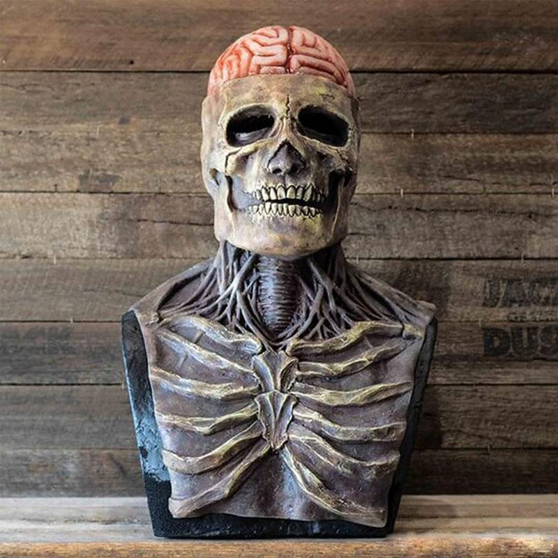 Skelettmaske: Realistische und furchterregende Skelettmaske für das Halloween-Kostüm