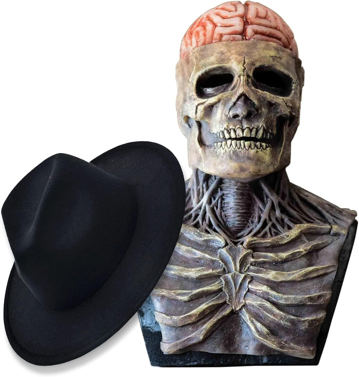 Skelettmaske: Realistische und furchterregende Skelettmaske für das Halloween-Kostüm