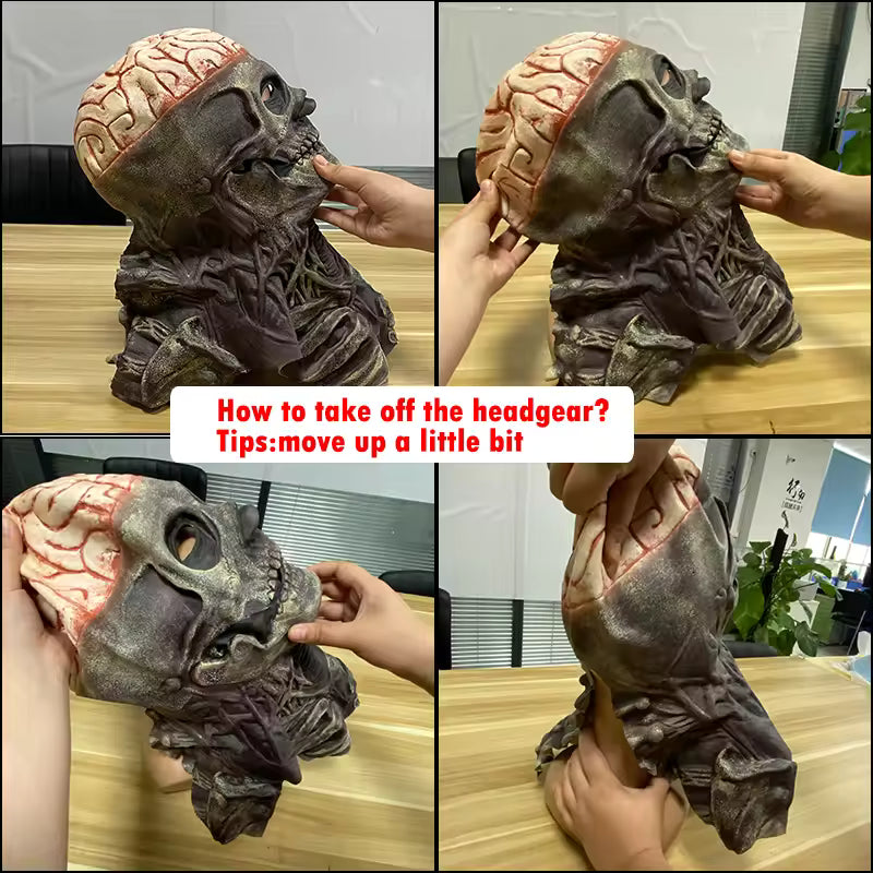 Skelettmaske: Realistische und furchterregende Skelettmaske für das Halloween-Kostüm