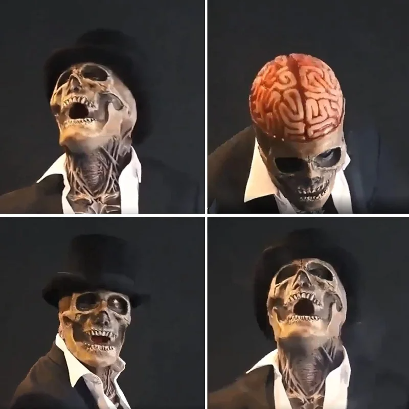 Skelettmaske: Realistische und furchterregende Skelettmaske für das Halloween-Kostüm