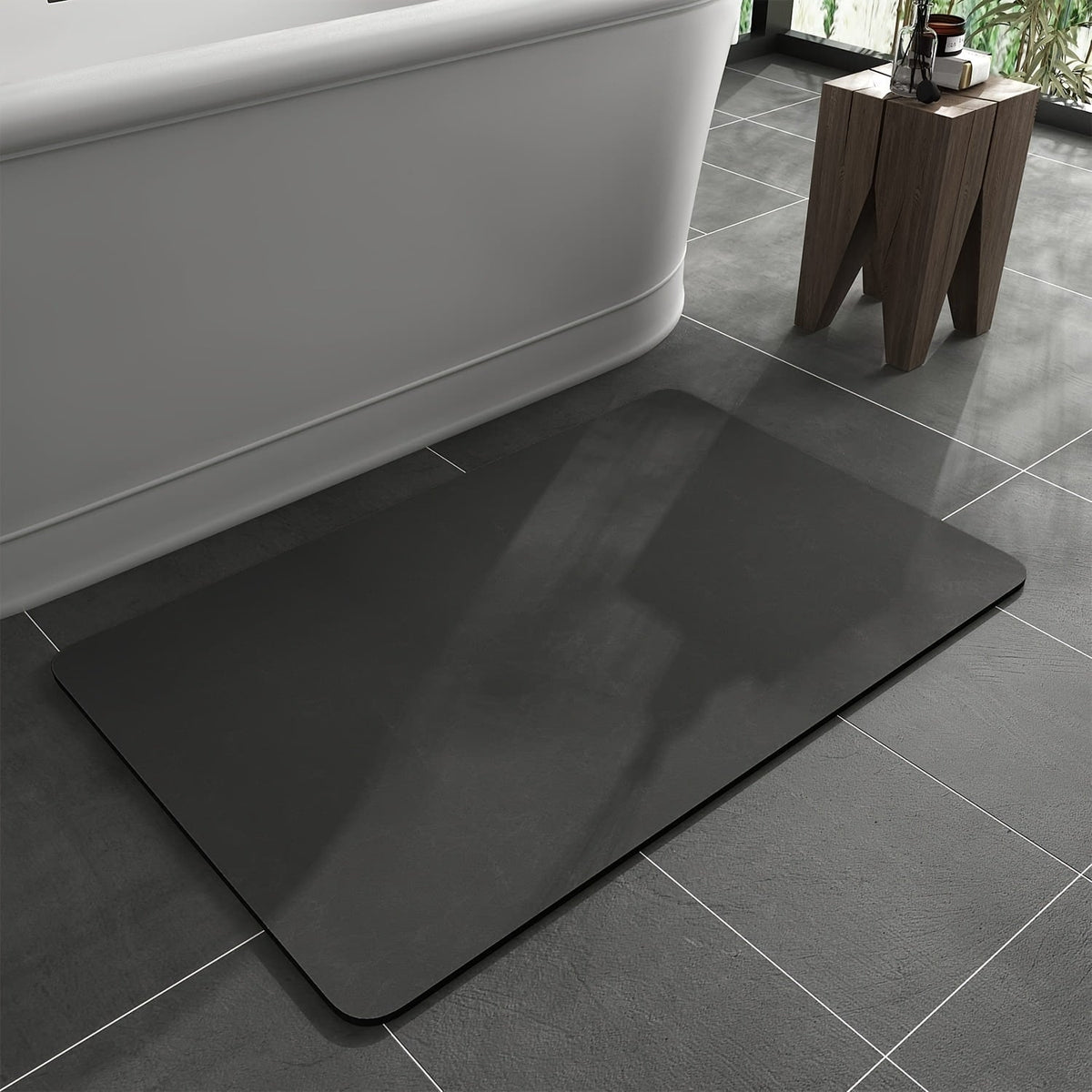 Rutschfeste Diatomit-Badematte, schnell trocknend, 40 x 60 cm – Sicherheit und Komfort im Badezimmer