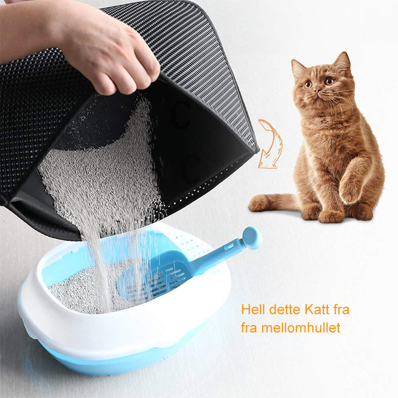 Rutschfeste Katzenstreu-Unterlage - Wasserdichte Matte für Haustiere