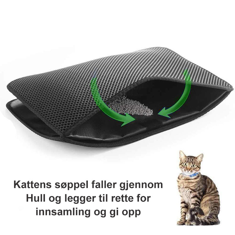 Rutschfeste Katzenstreu-Unterlage - Wasserdichte Matte für Haustiere