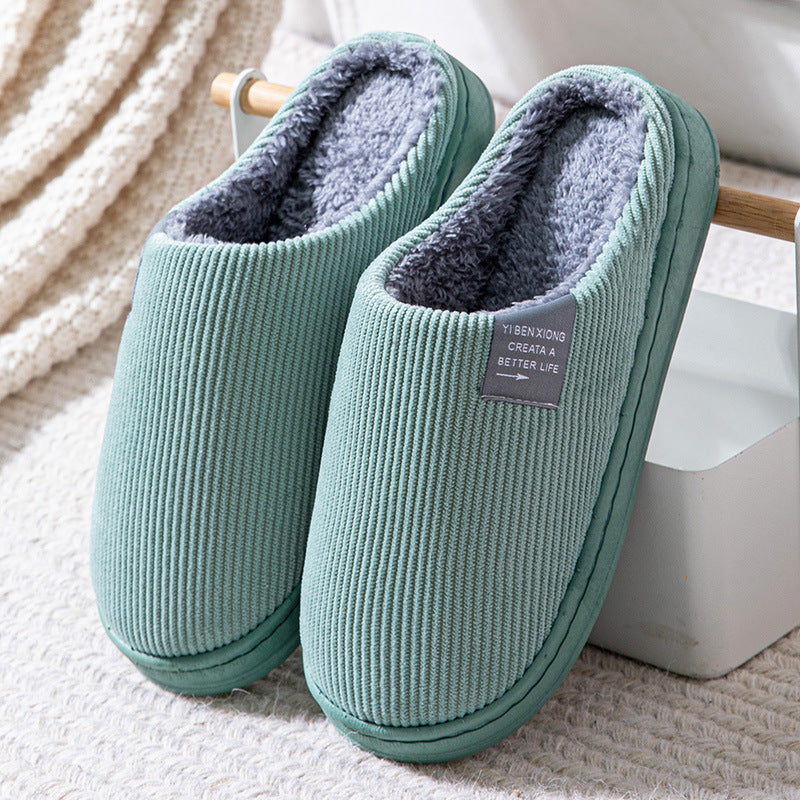 Rutschfeste Thermopantoffeln mit weicher Sohle