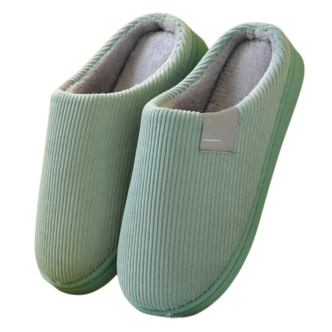 Rutschfeste Thermopantoffeln mit weicher Sohle