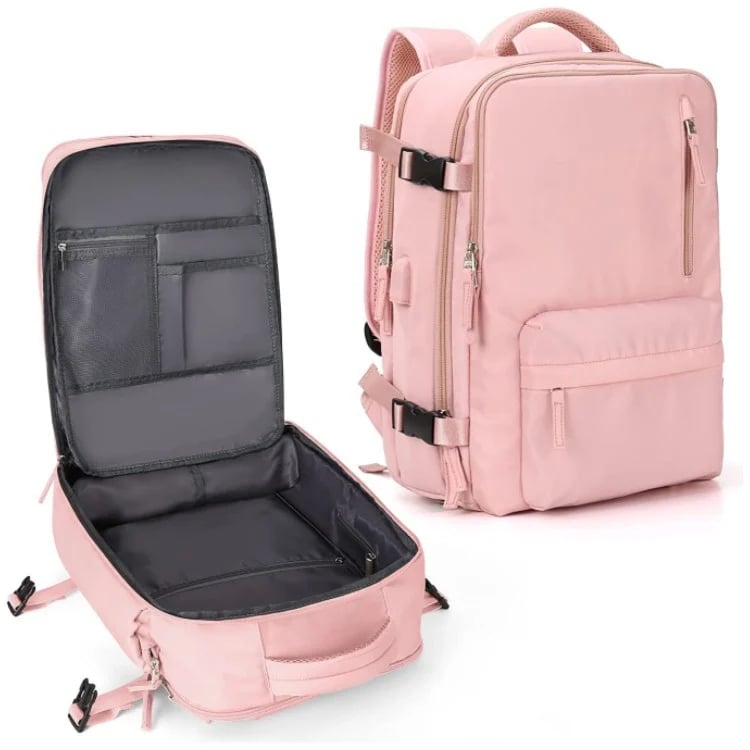 Damen-Reiserucksack – wasserdicht mit USB-Anschluss und Diebstahlschutz