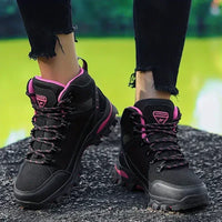 Damen-Winterwanderschuhe mit weiter Passform und Fussgewölbestütze