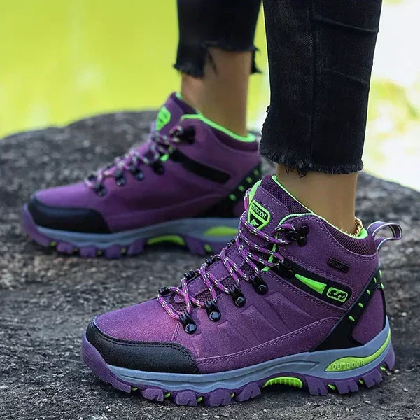 Damen-Winterwanderschuhe mit weiter Passform und Fussgewölbestütze