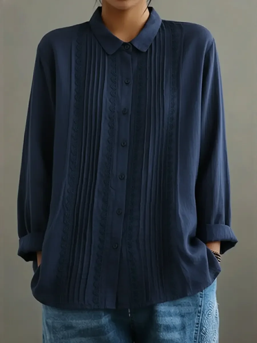 Damenbluse mit Knopfleiste