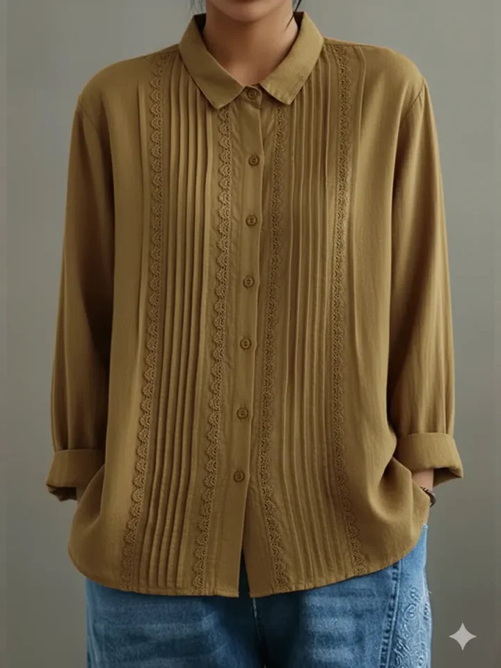 Damenbluse mit Knopfleiste
