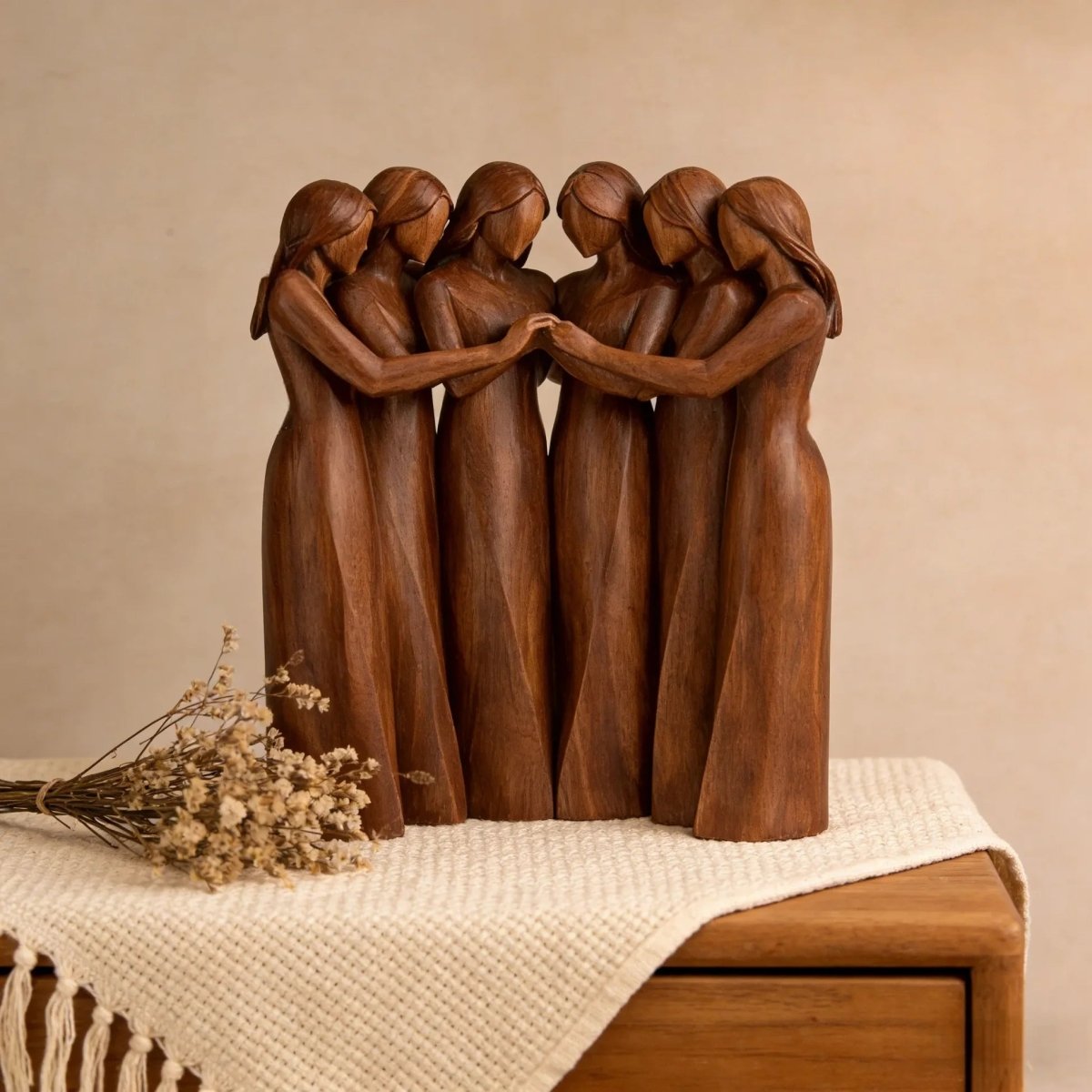 Dekorative Skulptur Freundschaft und Zusammengehörigkeit