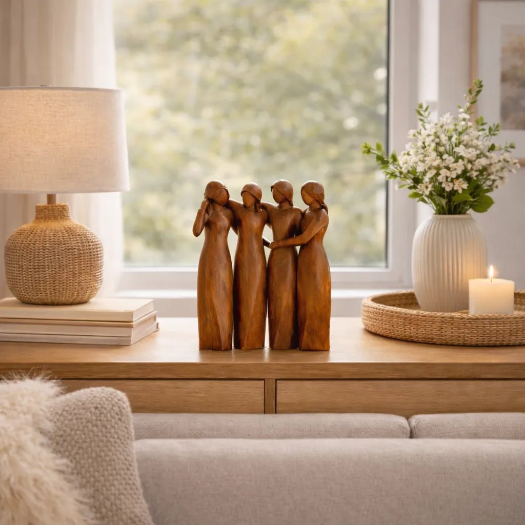 Dekorative Skulptur Freundschaft und Zusammengehörigkeit