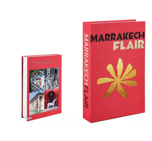 Dekorative Couchtisch-Bücher mit grafischem Einband