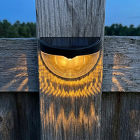 Dekorative Solar-Zaunleuchten mit warmem Licht und Muschelmuster-Lichteffekt (6er-Set)