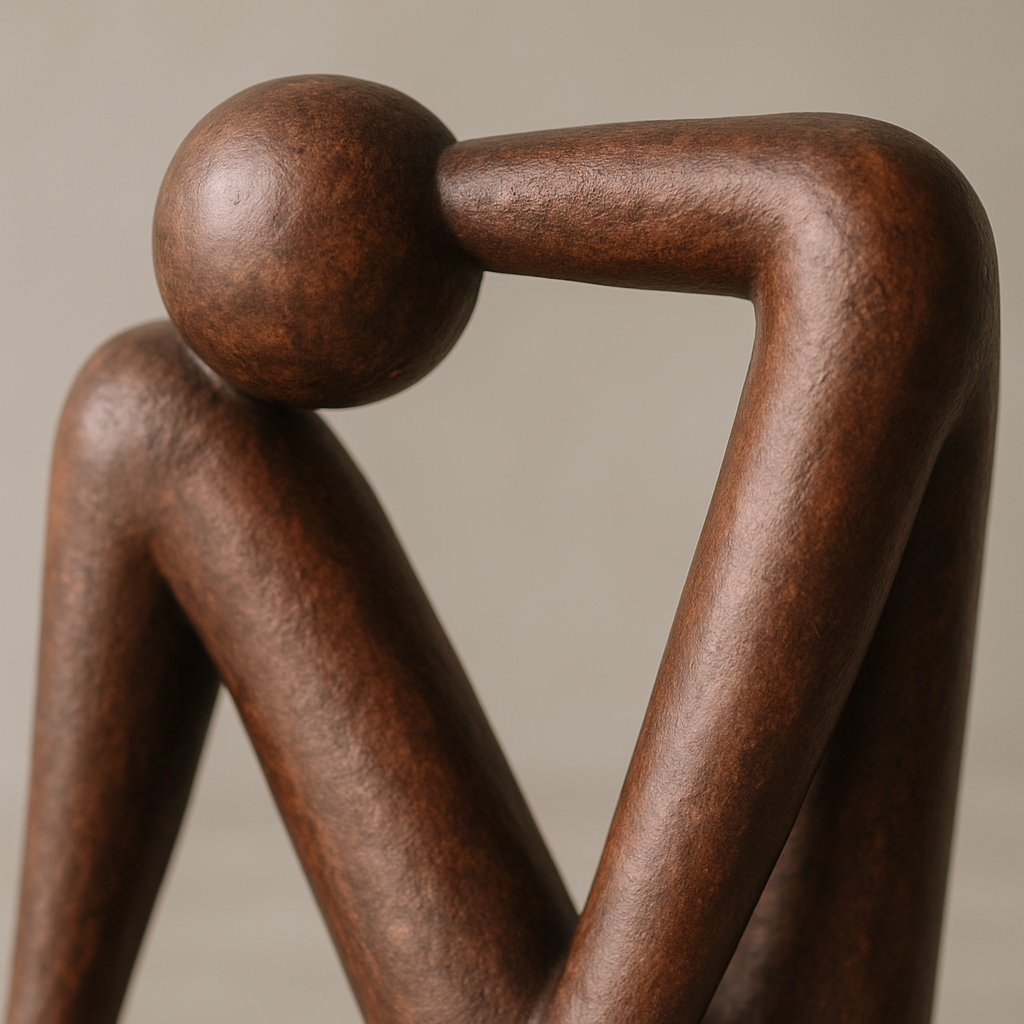 Dekorative Skulptur und Buchstütze – Moderne Regaldeko