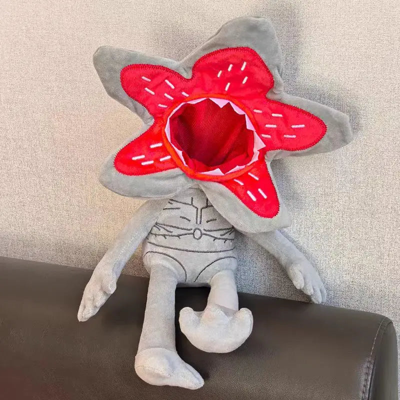 Demogorgon Plüschtier 25 cm – Graues, weiches Monster zu Halloween für Kinder 3