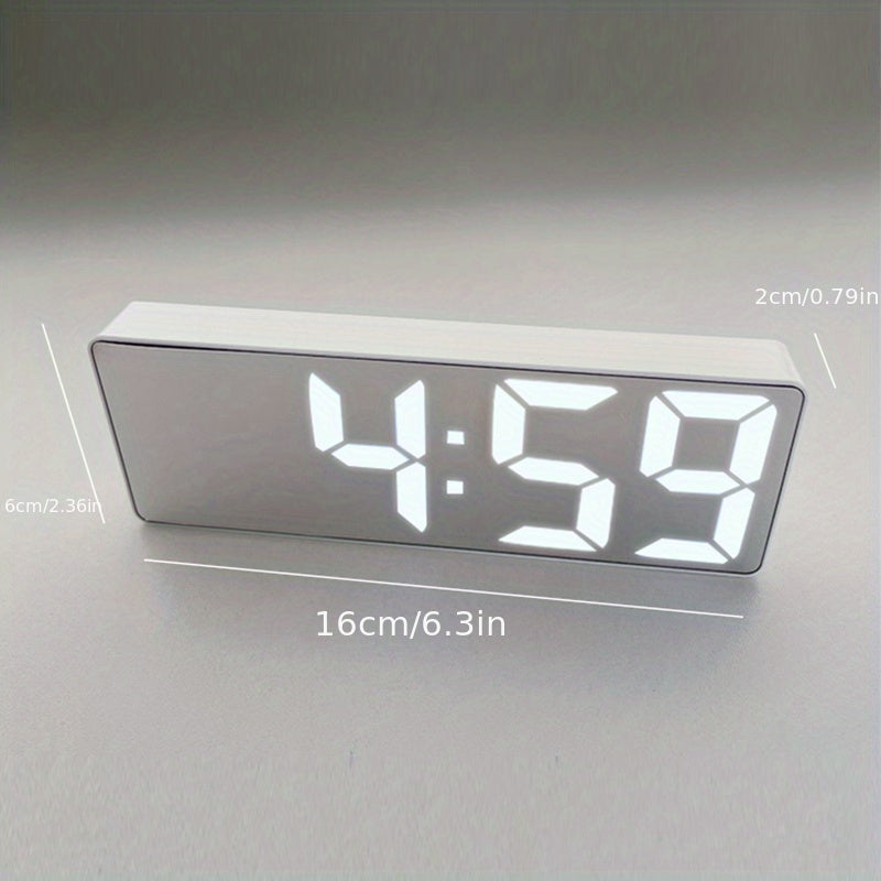Digitaler LED-Wecker mit Temperaturanzeige und einstellbarer Helligkeit