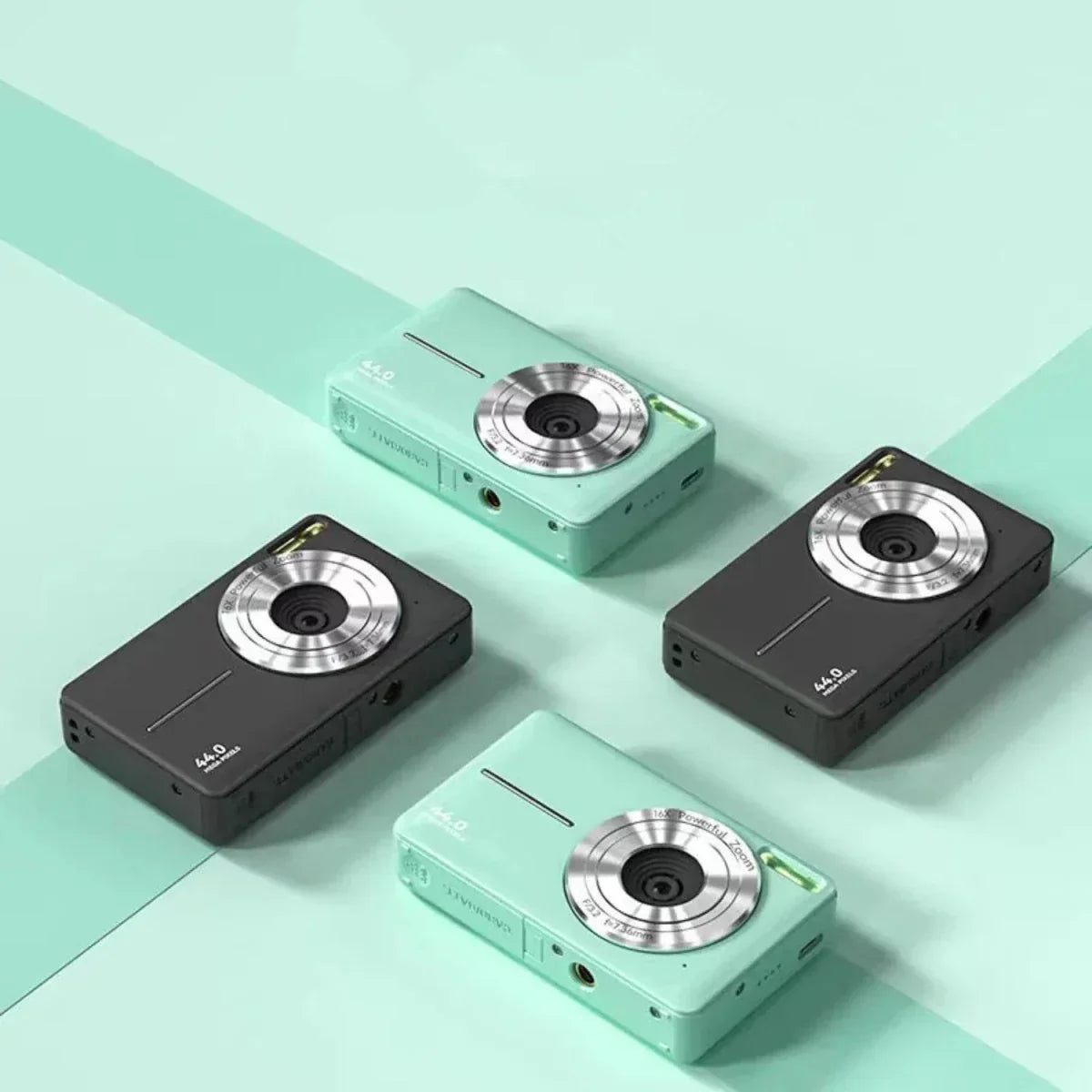 Digitalkamera im Vintage-Stil mit modernen Funktionen