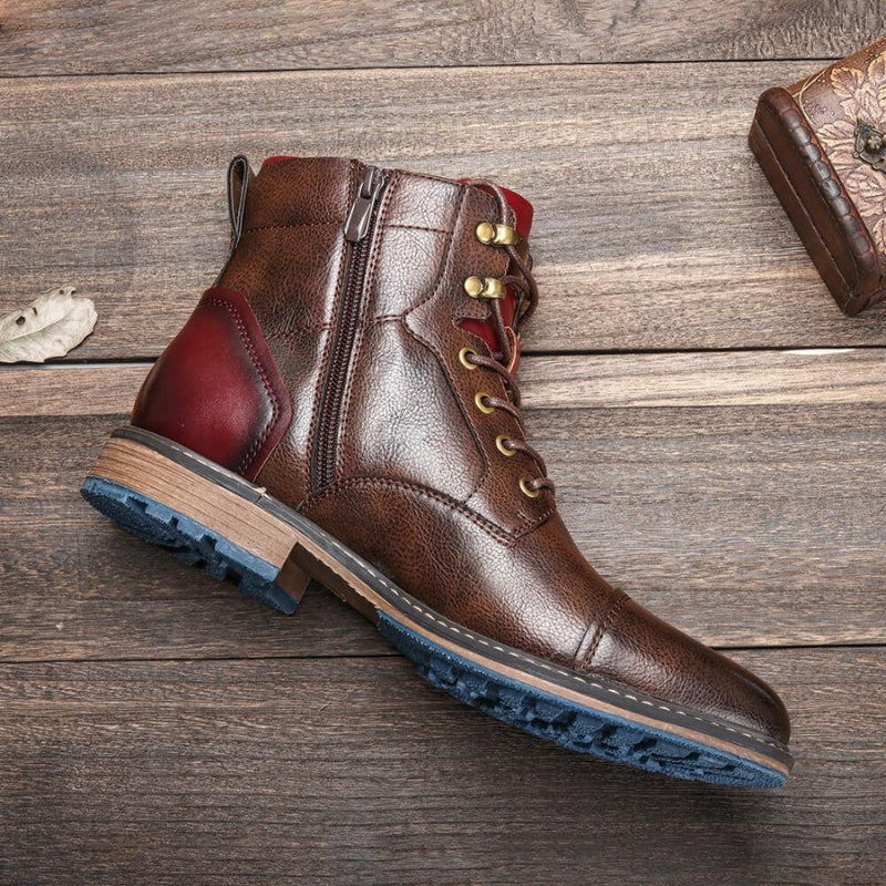 Modische Herren-Stiefeletten mit seitlichem Reissverschluss