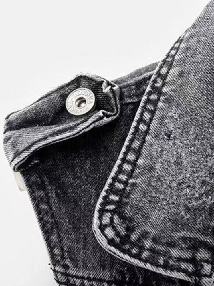 Heisse Damen-Jeans-Bikerweste