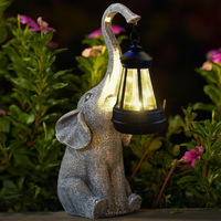 Solar-Gartenlampe Elefant – Warmes, stimmungsvolles Licht