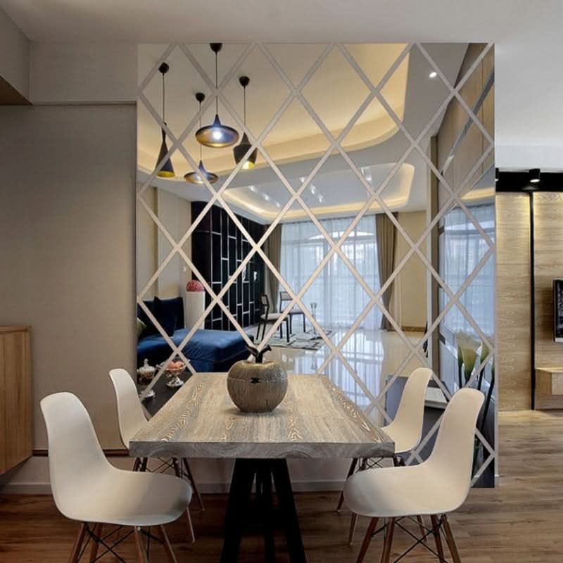 Elegante 3D-Spiegeldreiecke