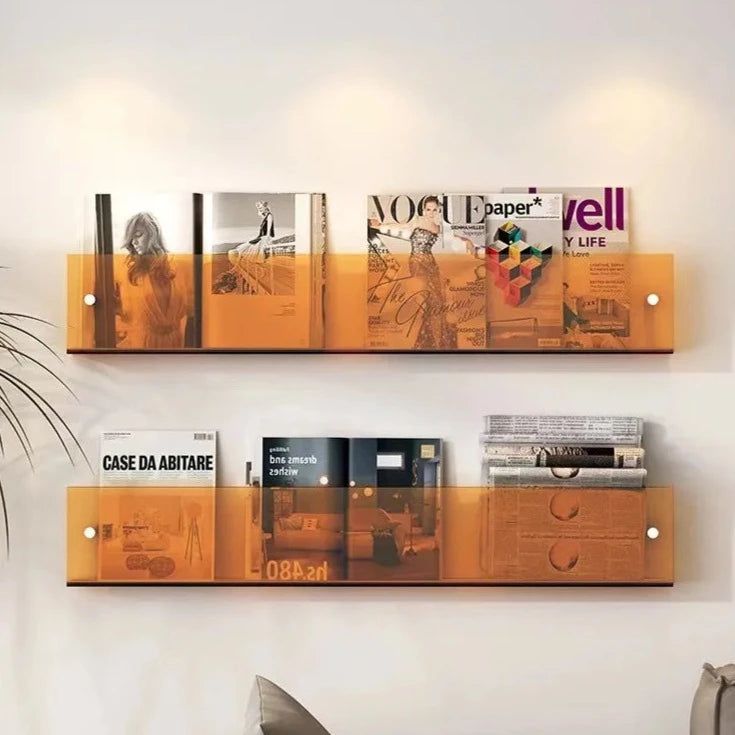 Elegantes Acryl-Wand-Zeitungsregal